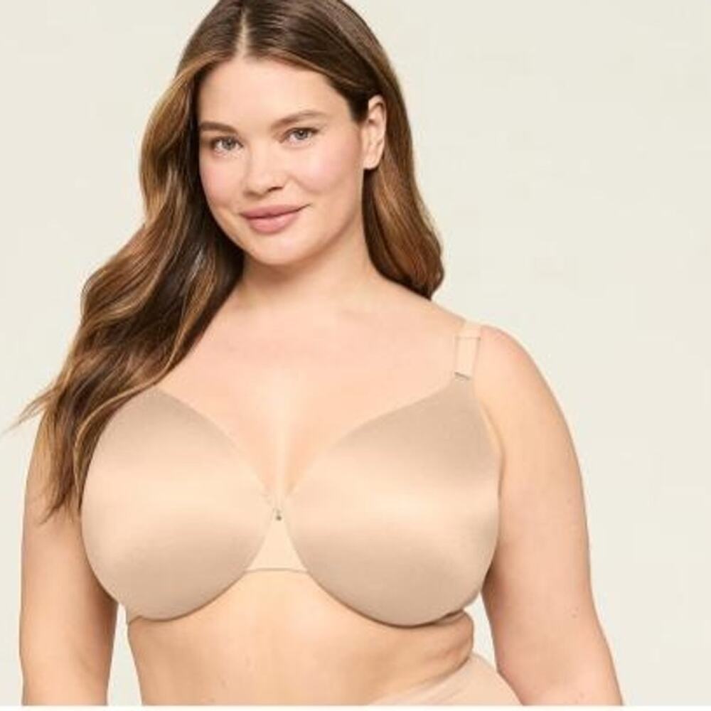 Cacique Invisible Backsmoother Lightly Lined Full Coverage Bra Nude  (36 DD)
